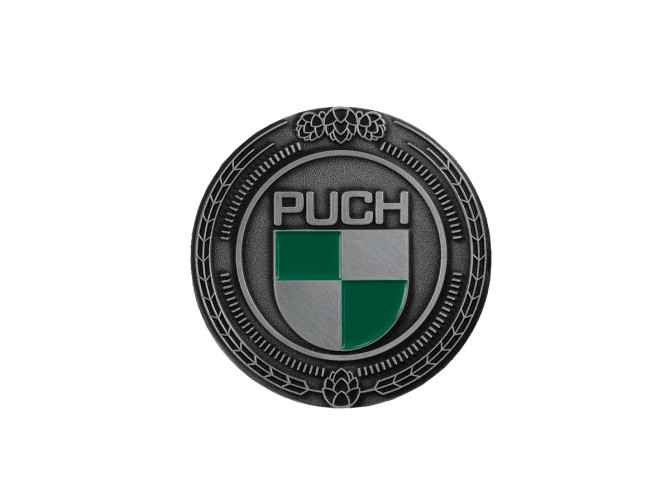 Badge / Emblem Puch logo Silber mit Emaillen RealMetal product